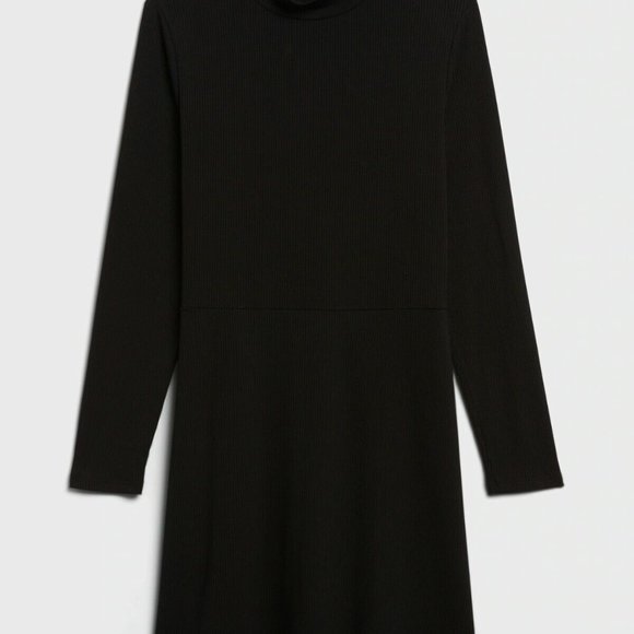 Banana Republic PETITE RIBBED MOCK-NECK MINI DRESS - Picture 4 of 6